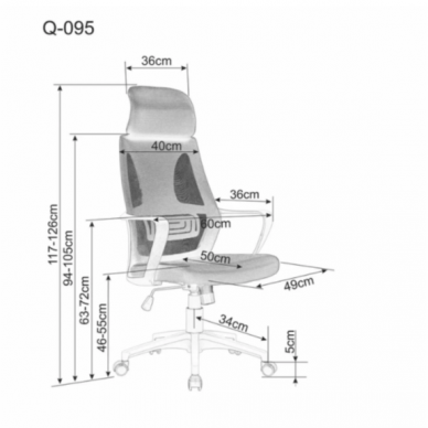Darbo kėdė Q-095 1