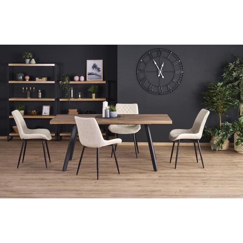 Industrinio stiliaus valgomojo stalas BERGEN 180