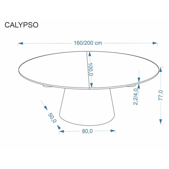 Išskleidžiamas Stalas CALYPSO 4
