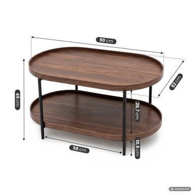 Kavos staliukas CORTADO 90 cm