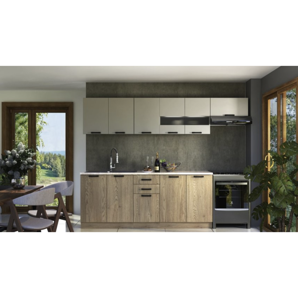 Virtuvės komplektas HL 364 5 Virtuvės komplektas HL 364 5