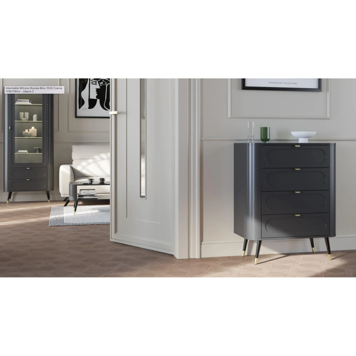 Vitrina BLACK LINE 1D2S 5